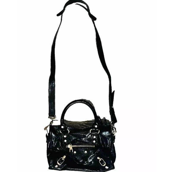 Balenciaga Women's Leather Metallic Edge Classic Mini City Bag Black One size - Picture 1 of 11